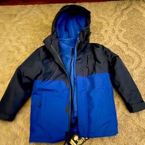 Brand new winter jacket with removable fleece liner